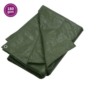 Lona HDPE verde 180 g/m² 8x12 m