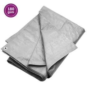 Gray HDPE tarpaulin 180 g/m² 2x3 m by vidaXL, Waterproof tarpaulins - Ref: Foro24-151481, Price: 13,92 €, Discount: %