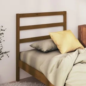 Honey brown solid pine wood bed headboard 96x4x100 cm by vidaXL, Headboards and footboards - Ref: Foro24-817623, Price: 20,50...