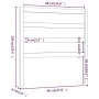 Bettkopfteil aus massivem Kiefernholz in Honigbraun, 96 x 4 x 100 cm von vidaXL, Kopf- und Fußteile - Ref: Foro24-817623, Pre...