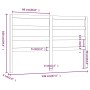 Bettkopfteil aus massivem Kiefernholz in Honigbraun, 146 x 4 x 100 cm von vidaXL, Kopf- und Fußteile - Ref: Foro24-817643, Pr...
