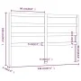Cabecero de cama madera maciza de pino marrón miel 146x4x100 cm de vidaXL, Cabeceros y pies de cama - Ref: Foro24-817643, Pre...