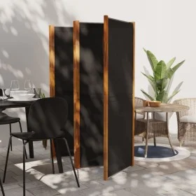 Divider screen with 5 panels black 350x180 cm by vidaXL, Room dividers - Ref: Foro24-319181, Price: 174,60 €, Discount: %
