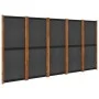 Trennwand mit 5 Paneelen schwarz 350x180 cm von vidaXL, Raumteiler - Ref: Foro24-319181, Preis: 174,60 €, Rabatt: %