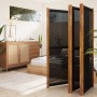 Divider screen with 5 panels black 350x180 cm by vidaXL, Room dividers - Ref: Foro24-319181, Price: 177,92 €, Discount: %