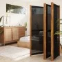 Trennwand mit 5 Paneelen schwarz 350x180 cm von vidaXL, Raumteiler - Ref: Foro24-319181, Preis: 174,60 €, Rabatt: %