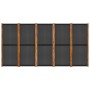 Divider screen with 5 panels black 350x180 cm by vidaXL, Room dividers - Ref: Foro24-319181, Price: 177,92 €, Discount: %