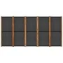 Trennwand mit 5 Paneelen schwarz 350x180 cm von vidaXL, Raumteiler - Ref: Foro24-319181, Preis: 174,60 €, Rabatt: %