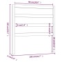 Bettkopfteil aus massivem Kiefernholz in Honigbraun, 106 x 4 x 100 cm von vidaXL, Kopf- und Fußteile - Ref: Foro24-817628, Pr...