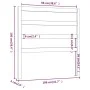 Bettkopfteil aus massivem Kiefernholz in Honigbraun, 106 x 4 x 100 cm von vidaXL, Kopf- und Fußteile - Ref: Foro24-817628, Pr...