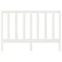 Solid white pine wood bed headboard 126x4x100 cm by vidaXL, Headboards and footboards - Ref: Foro24-817681, Price: 38,51 €, D...