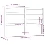 Cabecero de cama madera maciza de pino marrón miel 166x4x100 cm de vidaXL, Cabeceros y pies de cama - Ref: Foro24-817653, Pre...