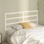 Solid white pine wood bed headboard 146x4x100 cm by vidaXL, Headboards and footboards - Ref: Foro24-817641, Price: 31,13 €, D...