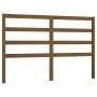 Honey brown solid pine wood bed headboard 126x4x100 cm by vidaXL, Headboards and footboards - Ref: Foro24-817633, Price: 33,9...