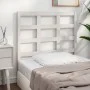Bettkopfteil aus massivem weißem Kiefernholz, 105,5 x 4 x 100 cm von vidaXL, Kopf- und Fußteile - Ref: Foro24-817876, Preis: ...