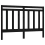 Cabecero de cama madera maciza de pino negro 166x4x100 cm de vidaXL, Cabeceros y pies de cama - Ref: Foro24-817804, Precio: 3...