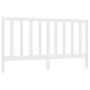 Cabecero de cama madera maciza de pino blanco 206x4x100 cm de vidaXL, Cabeceros y pies de cama - Ref: Foro24-817711, Precio: ...
