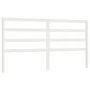Solid white pine wood bed headboard 206x4x100 cm by vidaXL, Headboards and footboards - Ref: Foro24-817661, Price: 31,90 €, D...