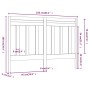 Bettkopfteil aus massivem Kiefernholz, 166 x 4 x 100 cm von vidaXL, Kopf- und Fußteile - Ref: Foro24-817800, Preis: 35,78 €, ...
