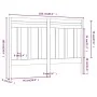 Bettkopfteil aus massivem Kiefernholz, 166 x 4 x 100 cm von vidaXL, Kopf- und Fußteile - Ref: Foro24-817800, Preis: 35,40 €, ...