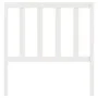 Solid white pine wood bed headboard 106x4x100 cm by vidaXL, Headboards and footboards - Ref: Foro24-817726, Price: 32,48 €, D...