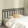 Solid gray pine wood bed headboard 206x4x100 cm by vidaXL, Headboards and footboards - Ref: Foro24-817812, Price: 35,54 €, Di...
