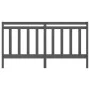 Solid gray pine wood bed headboard 206x4x100 cm by vidaXL, Headboards and footboards - Ref: Foro24-817812, Price: 35,54 €, Di...
