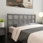 Cabecero de cama madera maciza de pino gris 145,5x4x100 cm de vidaXL, Cabeceros y pies de cama - Ref: Foro24-817892, Precio: ...