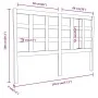 Cabecero de cama madera maciza de pino gris 145,5x4x100 cm de vidaXL, Cabeceros y pies de cama - Ref: Foro24-817892, Precio: ...