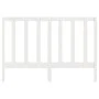Solid white pine wood bed headboard 146x4x100 cm by vidaXL, Headboards and footboards - Ref: Foro24-817691, Price: 45,23 €, D...