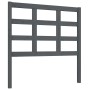 Bettkopfteil aus massivem grauem Kiefernholz, 95,5 x 4 x 100 cm von vidaXL, Kopf- und Fußteile - Ref: Foro24-817872, Preis: 2...