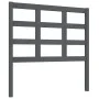 Solid gray pine wood bed headboard 95.5x4x100 cm by vidaXL, Headboards and footboards - Ref: Foro24-817872, Price: 23,45 €, D...