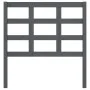 Solid gray pine wood bed headboard 95.5x4x100 cm by vidaXL, Headboards and footboards - Ref: Foro24-817872, Price: 23,45 €, D...