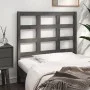 Bettkopfteil aus massivem grauem Kiefernholz, 95,5 x 4 x 100 cm von vidaXL, Kopf- und Fußteile - Ref: Foro24-817872, Preis: 2...