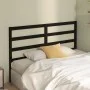 Cabecero de cama madera maciza de pino negro 166x4x100 cm de vidaXL, Cabeceros y pies de cama - Ref: Foro24-817654, Precio: 2...