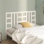 Solid white pine wood bed headboard 146x4x100 cm by vidaXL, Headboards and footboards - Ref: Foro24-817841, Price: 44,66 €, D...