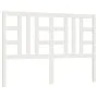 Solid white pine wood bed headboard 146x4x100 cm by vidaXL, Headboards and footboards - Ref: Foro24-817841, Price: 44,66 €, D...