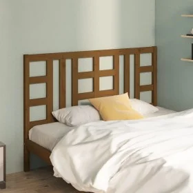 Honey brown solid pine wood bed headboard 166x4x100 cm by vidaXL, Headboards and footboards - Ref: Foro24-817853, Price: 53,2...