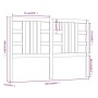 Cabecero de cama madera maciza de pino marrón miel 166x4x100 cm de vidaXL, Cabeceros y pies de cama - Ref: Foro24-817853, Pre...