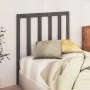 Bettkopfteil aus massivem grauem Kiefernholz, 96 x 4 x 100 cm von vidaXL, Kopf- und Fußteile - Ref: Foro24-817672, Preis: 28,...