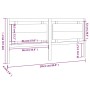 Bettkopfteil aus massivem Kiefernholz, 205,5 x 4 x 100 cm von vidaXL, Kopf- und Fußteile - Ref: Foro24-817960, Preis: 79,63 €...