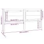 Bettkopfteil aus massivem Kiefernholz, 205,5 x 4 x 100 cm von vidaXL, Kopf- und Fußteile - Ref: Foro24-817960, Preis: 80,34 €...