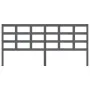 Solid gray pine wood bed headboard 205.5x4x100 cm by vidaXL, Headboards and footboards - Ref: Foro24-817912, Price: 35,54 €, ...