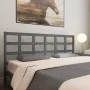 Solid gray pine wood bed headboard 205.5x4x100 cm by vidaXL, Headboards and footboards - Ref: Foro24-817912, Price: 35,54 €, ...