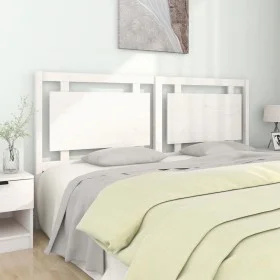Bettkopfteil aus massivem weißem Kiefernholz, 185,5 x 4 x 100 cm von vidaXL, Kopf- und Fußteile - Ref: Foro24-817956, Preis: ...