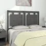 Solid gray pine wood bed headboard 125.5x4x100 cm by vidaXL, Headboards and footboards - Ref: Foro24-817932, Price: 48,79 €, ...