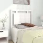 Solid white pine wood bed headboard 80.5x4x100 cm by vidaXL, Headboards and footboards - Ref: Foro24-817916, Price: 52,77 €, ...