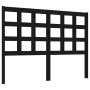 Solid black pine wood bed headboard 125.5x4x100 cm by vidaXL, Headboards and footboards - Ref: Foro24-817884, Price: 30,07 €,...