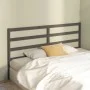 Bettkopfteil aus massivem grauem Kiefernholz, 206 x 4 x 100 cm von vidaXL, Kopf- und Fußteile - Ref: Foro24-817662, Preis: 45...