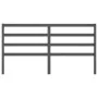Solid gray pine wood bed headboard 206x4x100 cm by vidaXL, Headboards and footboards - Ref: Foro24-817662, Price: 45,54 €, Di...